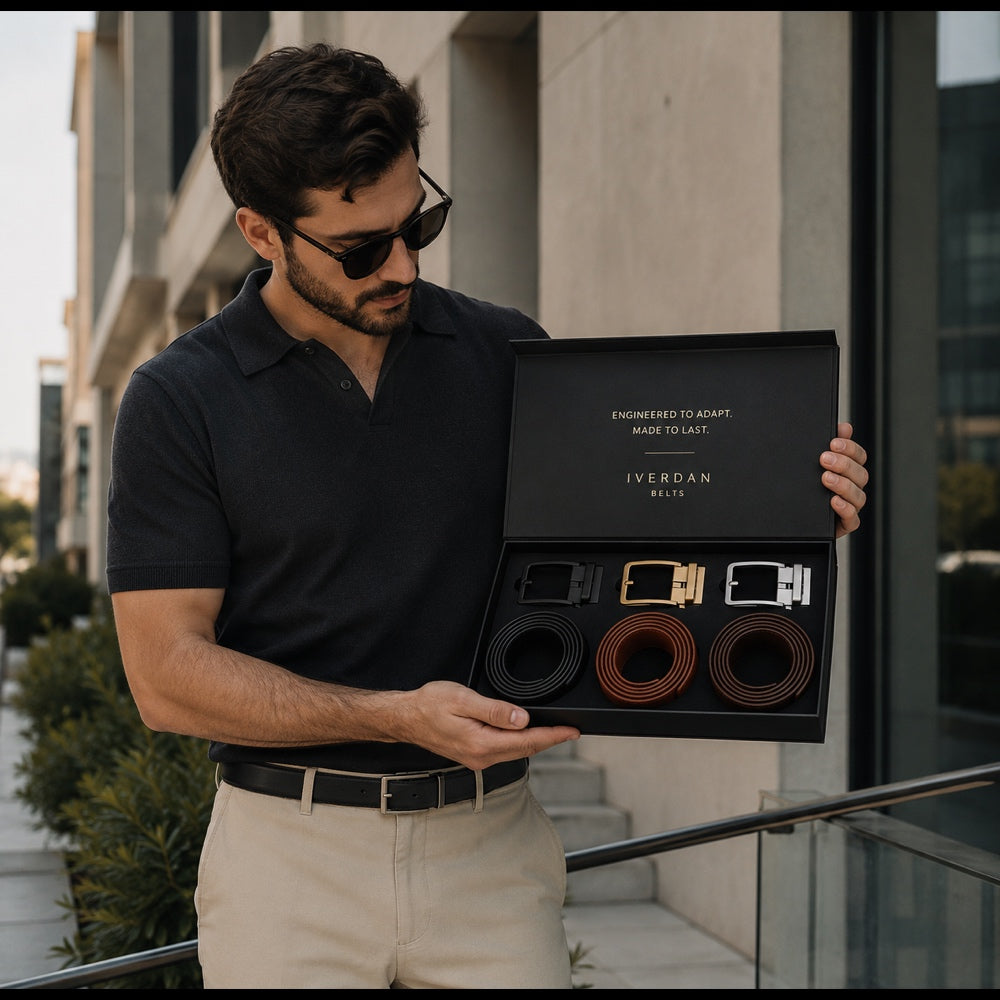 The belt in hand
