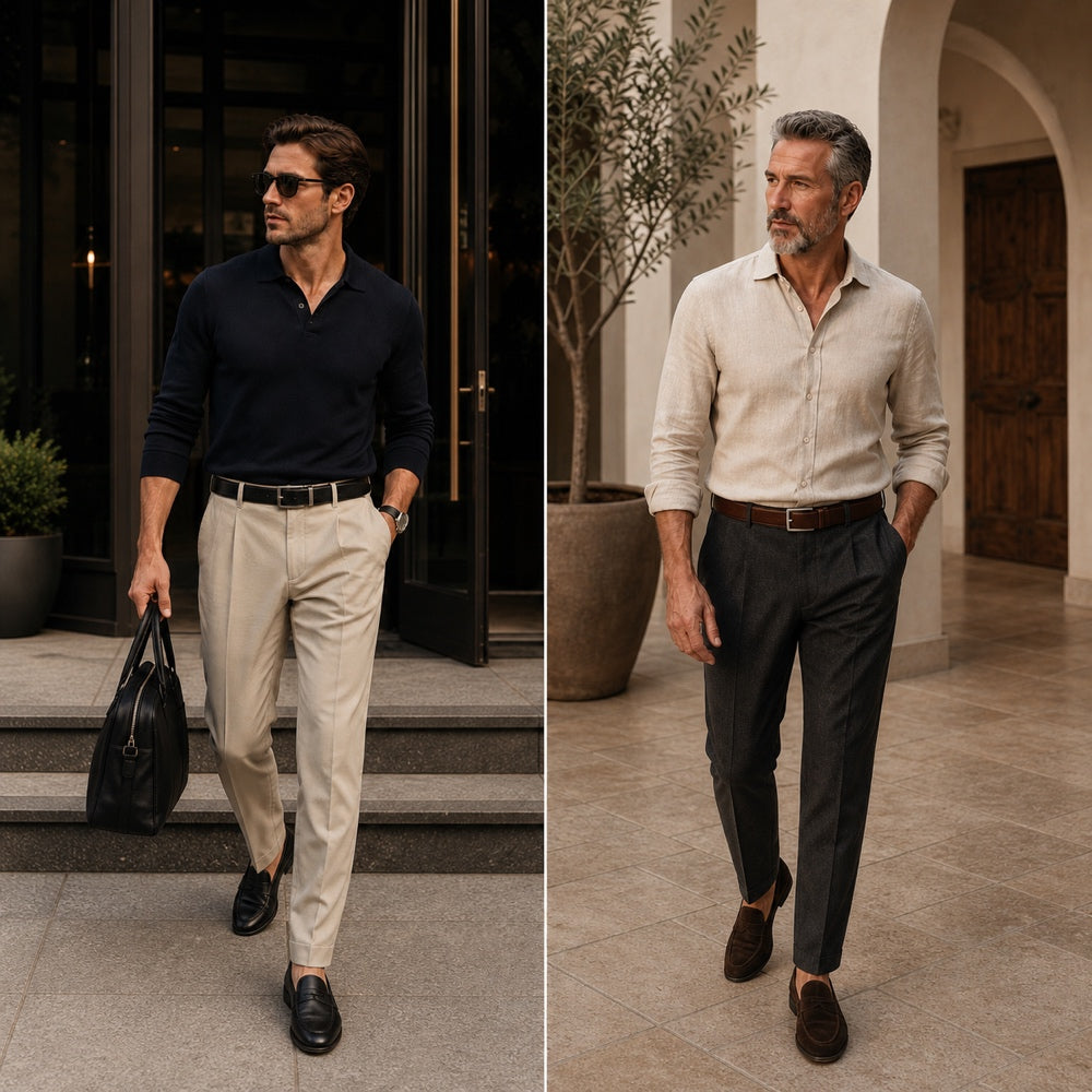 Worn with tailored trousers