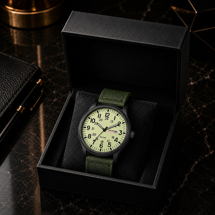 The Field Watch in its presentation box