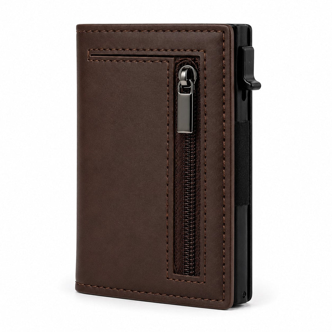 The Zip Wallet in brown