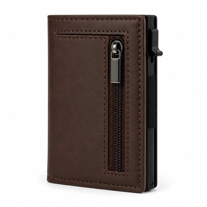 The Zip Wallet in brown