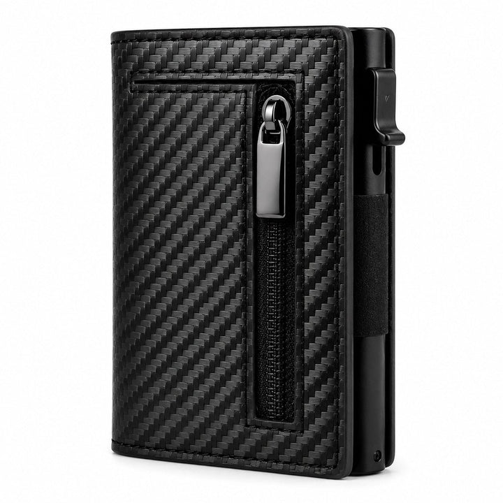 The Zip Wallet in carbon