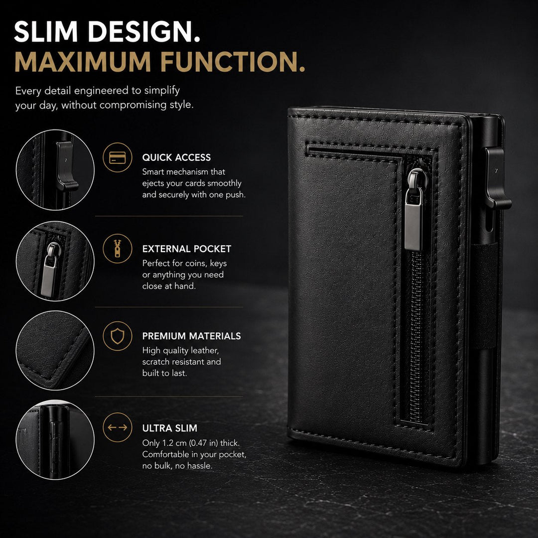 Slim design and maximum function, 1.2 cm thick